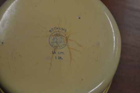 (n-7460) Metallist emailitud köögiriistad, 4 tk komplektis