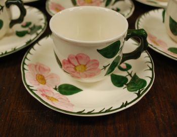 (n-7578/3) Villeroy & Boch Wild Rose, kohvitassid-taldrikud, 6tk 2