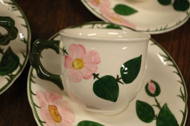 (n-7578/3) Villeroy & Boch Wild Rose, kohvitassid-taldrikud, 6tk