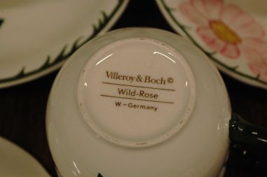 (n-7578/3) Villeroy & Boch Wild Rose, kohvitassid-taldrikud, 6tk