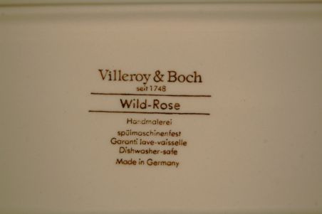 (n-7578/8) Villeroy & Boch Wild Rose, leiva/ keeksivaagen