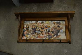 (n-7582) Lastepärane riiuliga seinanagi