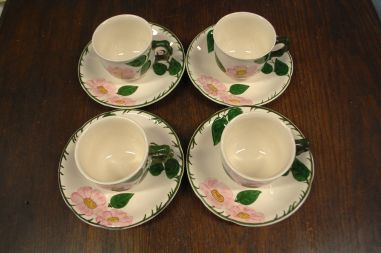 (n-7578/18) Villeroy & Boch Wild Rose, kohvitassid-taldrikud, 4tk