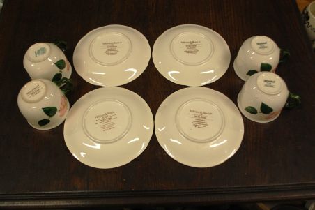 (n-7578/18) Villeroy & Boch Wild Rose, kohvitassid-taldrikud, 4tk