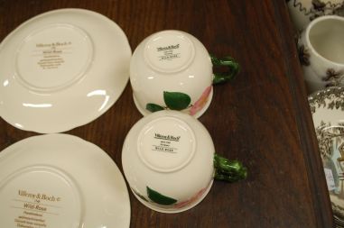 (n-7578/18) Villeroy & Boch Wild Rose, kohvitassid-taldrikud, 4tk