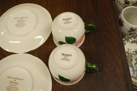 (n-7578/18) Villeroy & Boch Wild Rose, kohvitassid-taldrikud, 4tk