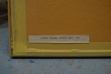 (p-1099) Viiralti trükirepro Lamav tiiger