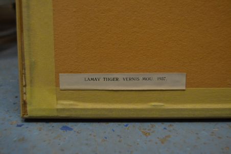 (p-1099) Viiralti trükirepro Lamav tiiger