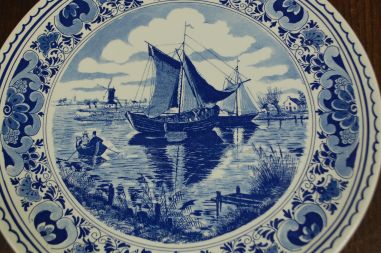 (n-7583) Delfts Blauw, De Delftsche Schouwe suur vaagen-seinataldrik