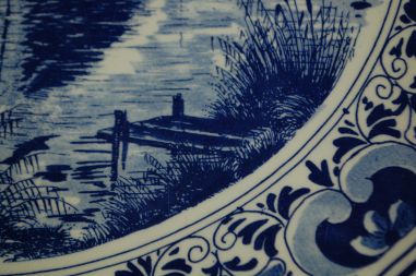 (n-7583) Delfts Blauw, De Delftsche Schouwe suur vaagen-seinataldrik