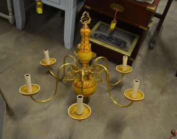 (n-7596) Portselaniga suurem laelamp