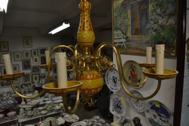 (n-7596) Portselaniga suurem laelamp