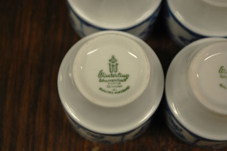 (n-7600/1) Bavaria Winterling õlelillemustriga munapeekrid, 4tk