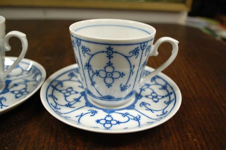 (n-7600/2) Bavaria Winterling õlelillemustriga kohvitassid-taldrikud, 2tk