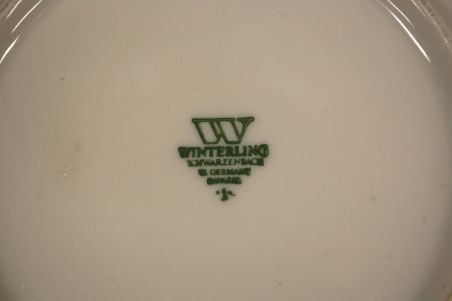 (n-7600/2) Bavaria Winterling õlelillemustriga kohvitassid-taldrikud, 2tk