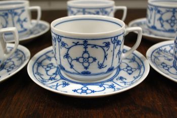 (n-7600/3) Bavaria Winterling õlelillemustriga kohvitassid-taldrikud, 6tk 2