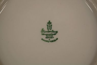 (n-7600/3) Bavaria Winterling õlelillemustriga kohvitassid-taldrikud, 6tk