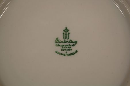 (n-7600/3) Bavaria Winterling õlelillemustriga kohvitassid-taldrikud, 6tk