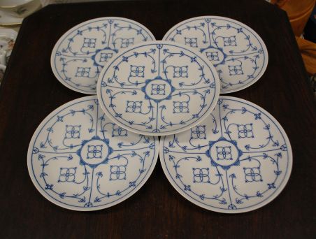 (n-7600/7) Bavaria Winterling õlelillemustriga  praetaldrikud, 5tk