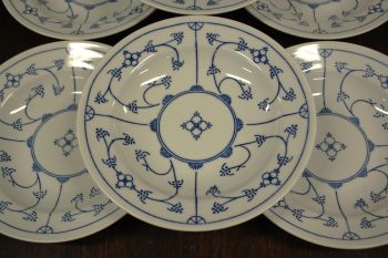 (n-7601) Kahla Original Blau Saks õlelillemustriga  supi-pastataldrikud, 6tk 2