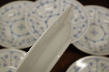 (n-7601) Kahla Original Blau Saks õlelillemustriga  supi-pastataldrikud, 6tk