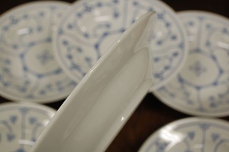 (n-7601) Kahla Original Blau Saks õlelillemustriga  supi-pastataldrikud, 6tk