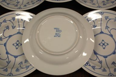 (n-7601) Kahla Original Blau Saks õlelillemustriga  supi-pastataldrikud, 6tk