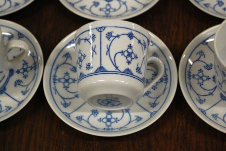 (n-7602/2) Jäger Eisenberg Original Blau Saks, kohvitassid-taldrikud, 6tk