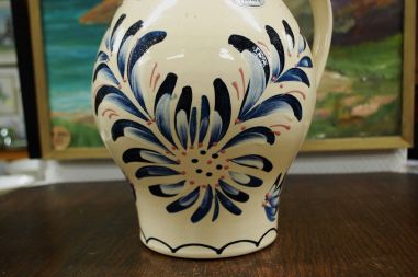 (n-7603) Hükli Keramik, suur käsitsimaalitud kann/ vaas nr 508/30