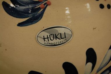 (n-7603) Hükli Keramik, suur käsitsimaalitud kann/ vaas nr 508/30