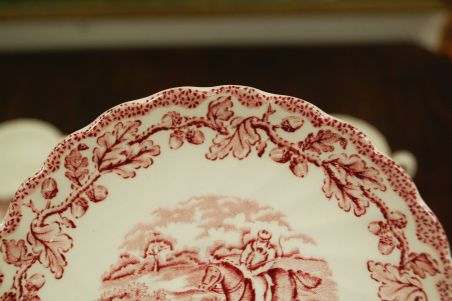 (n-7608/2) Myotts Country Life, Fine Staffordshire Ware, kohvitassid-taldrikud, 9tk