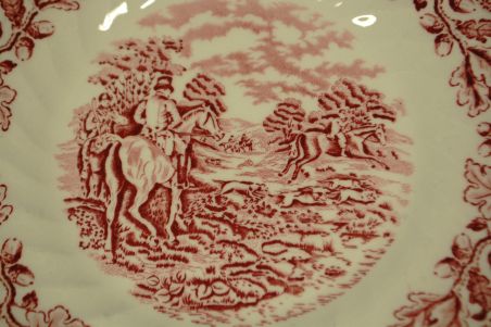 (n-7608/3) Myotts Country Life, Fine Staffordshire Ware, salatitaldrikud, 6tk