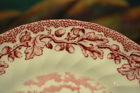 (n-7608/3) Myotts Country Life, Fine Staffordshire Ware, salatitaldrikud, 6tk