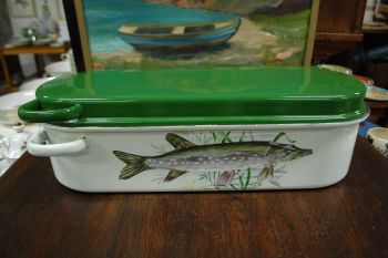 (n-7610) Ülisuur metallist kalatirin/ spargliauruti restiga