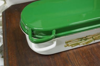 (n-7610) Ülisuur metallist kalatirin/ spargliauruti restiga