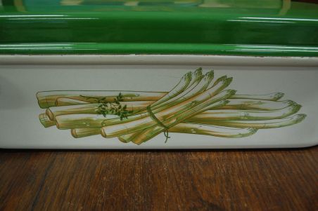 (n-7610) Ülisuur metallist kalatirin/ spargliauruti restiga