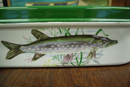 (n-7610) Ülisuur metallist kalatirin/ spargliauruti restiga