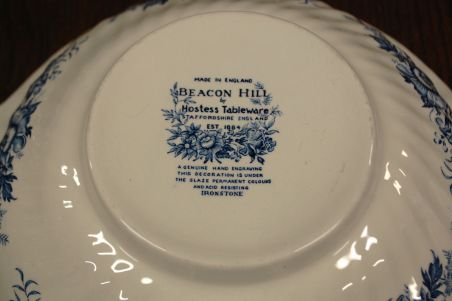 (n-7611) Hostess Tableware Staffordshire Beacon Hill tirin