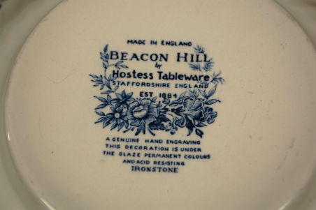 (n-7611) Hostess Tableware Staffordshire Beacon Hill tirin