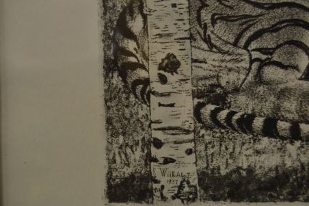 (P-1100) Viiralt trükirepro Lamav tiiger