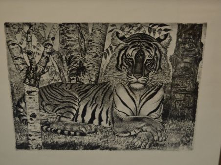 (P-1100) Viiralt trükirepro Lamav tiiger