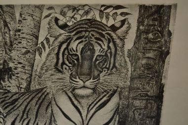 (P-1100) Viiralt trükirepro Lamav tiiger