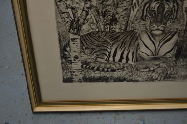 (P-1100) Viiralt trükirepro Lamav tiiger