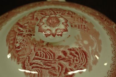 (n-7621) Staffordshire Ironstone, Canterbury River Scene suur tirin