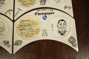 (n-7626) D articles Cadeaux Porcelaine, veini/ joogialused, 6tk 2