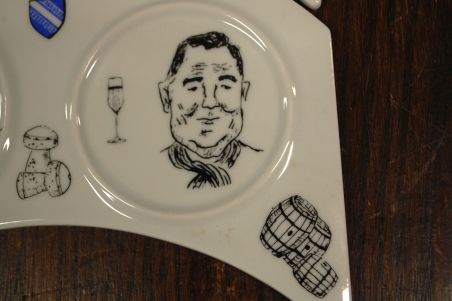 (n-7626) D articles Cadeaux Porcelaine, veini/ joogialused, 6tk