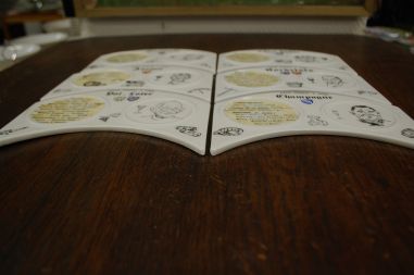 (n-7626) D articles Cadeaux Porcelaine, veini/ joogialused, 6tk