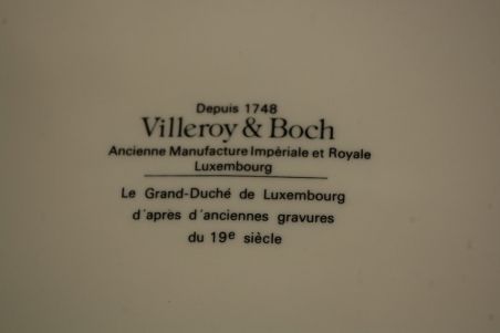 (n-7628) Villeroy & Boch, Echternach 1857. J.B. Fresez, kollektsioontaldrik