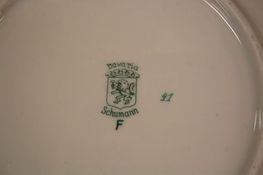 (n-7632) Bavaria Schumann F, puuviljadega taldrikud, 6tk