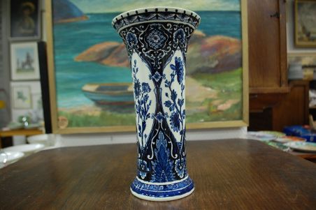 (n-7637/1) Boch Delfts, Royal Sphinx vaas, 1tk